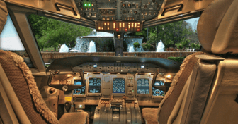 CAPTAIN JACK AT THE CONTROLS