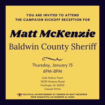 CAMPAIGN KICKOFF RECEPTION FOR Matt McKenzie