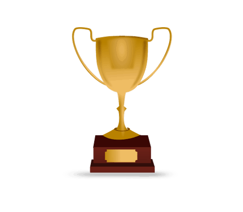Golden trophy on a pedestal, representing the 2017 Nappie Award winners featured in this article about Fairhope’s mayor