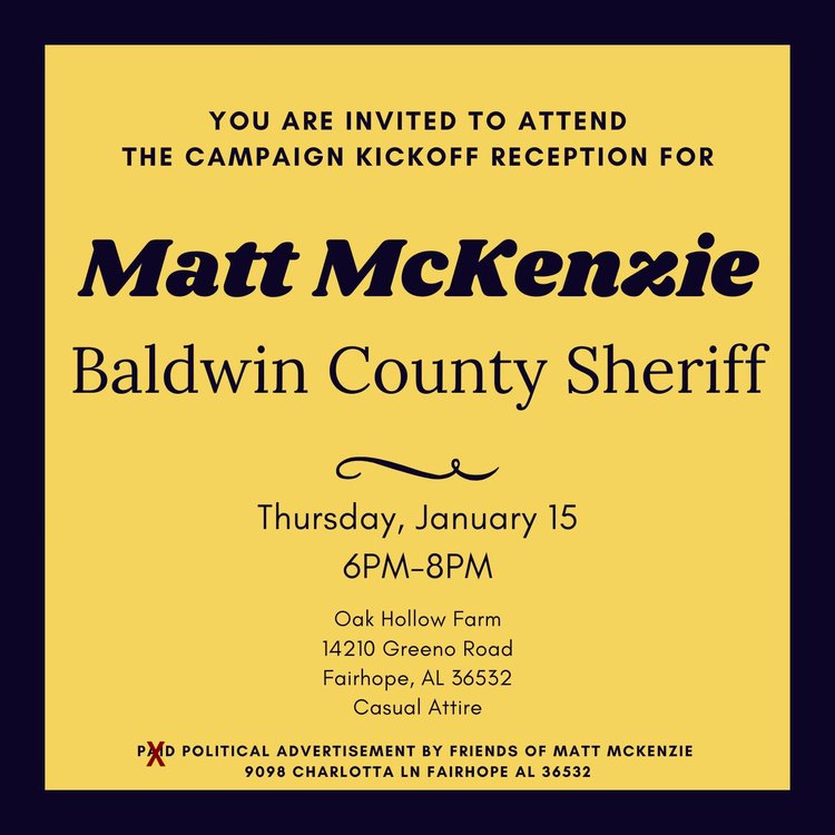 CAMPAIGN KICKOFF RECEPTION FOR Matt McKenzie