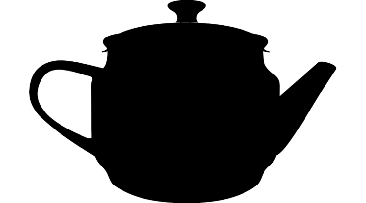 Silhouette of a teapot against a white background; symbolizing deflection and ignoring local issues in Alabama politics