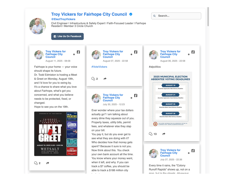Troy Vickers Website