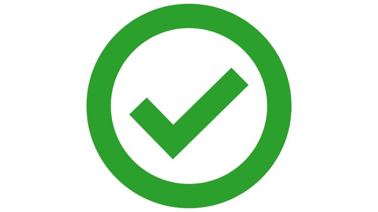 Green checkmark inside a circle, signifying approval related to hospital billing compliance discussed in the article